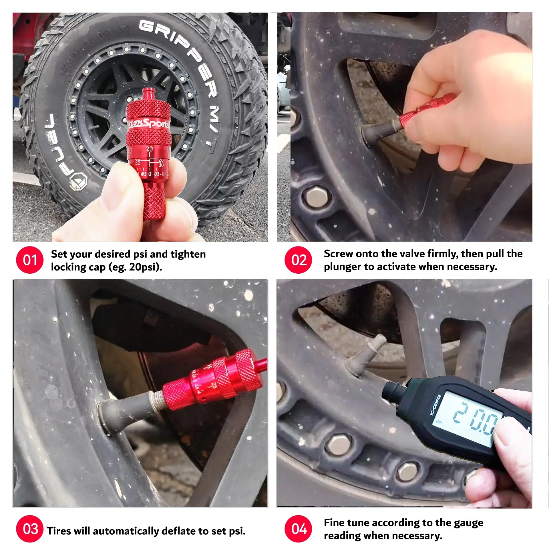 Vtonsports - Pro Series Automatic Tire Deflators